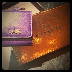 coach horse carriage fold photo frame keychain 💜✨